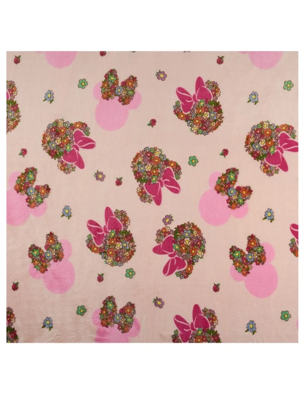 Disney Minnie Mouse Floral Plush Throw Blanket 5ft x 6ft (60” x 72”) [NWT]